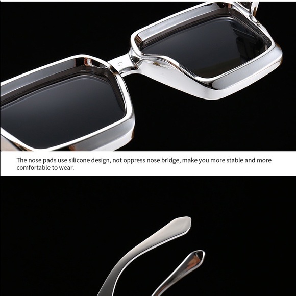 Luxury Brand Men Designer Square Frame Clear Lenses Glasses Gold Black - Picture 11 of 11